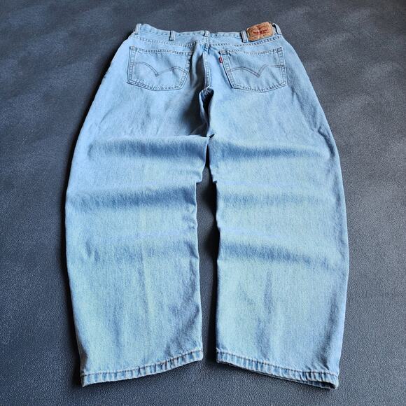 Vintage Y2K Baggy Levi's 560 Comfort Fit Loose Blue Denim Jeans 38x30 - Picture 1 of 9